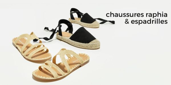 chaussures en raphia