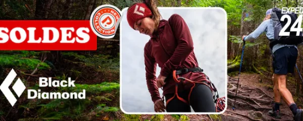 Equipement & textile outdoor Black Diamond : soldes